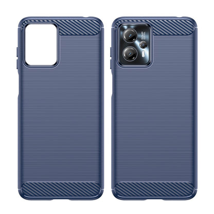 TPU Hülle für Motorola Moto G13 G23 Carbon Fiber Skin Brushed Backcover Case