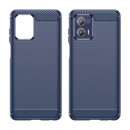 TPU Hülle für Motorola Moto G73 Carbon Fiber Skin Brushed Schutzcover Soft Case