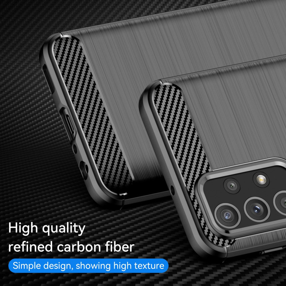 TPU Hülle für Samsung Galaxy A23 Carbon Fiber Skin Brushed Schutzcover Soft Case