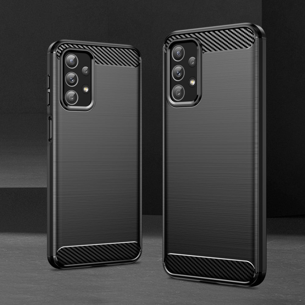 TPU Hülle für Samsung Galaxy A23 Carbon Fiber Skin Brushed Schutzcover Soft Case