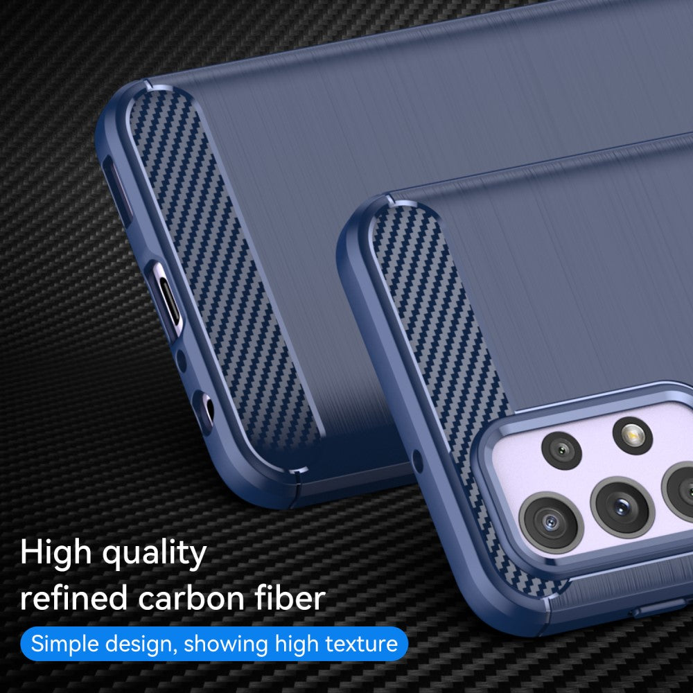 TPU Hülle für Samsung Galaxy A23 Carbon Fiber Skin Brushed Schutzcover Soft Case