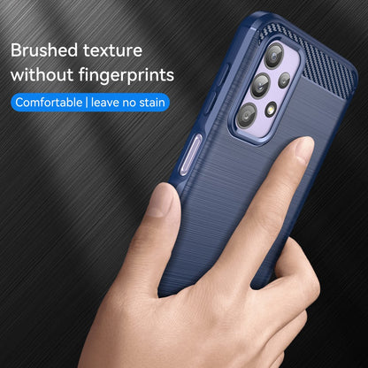 TPU Hülle für Samsung Galaxy A23 Carbon Fiber Skin Brushed Schutzcover Soft Case