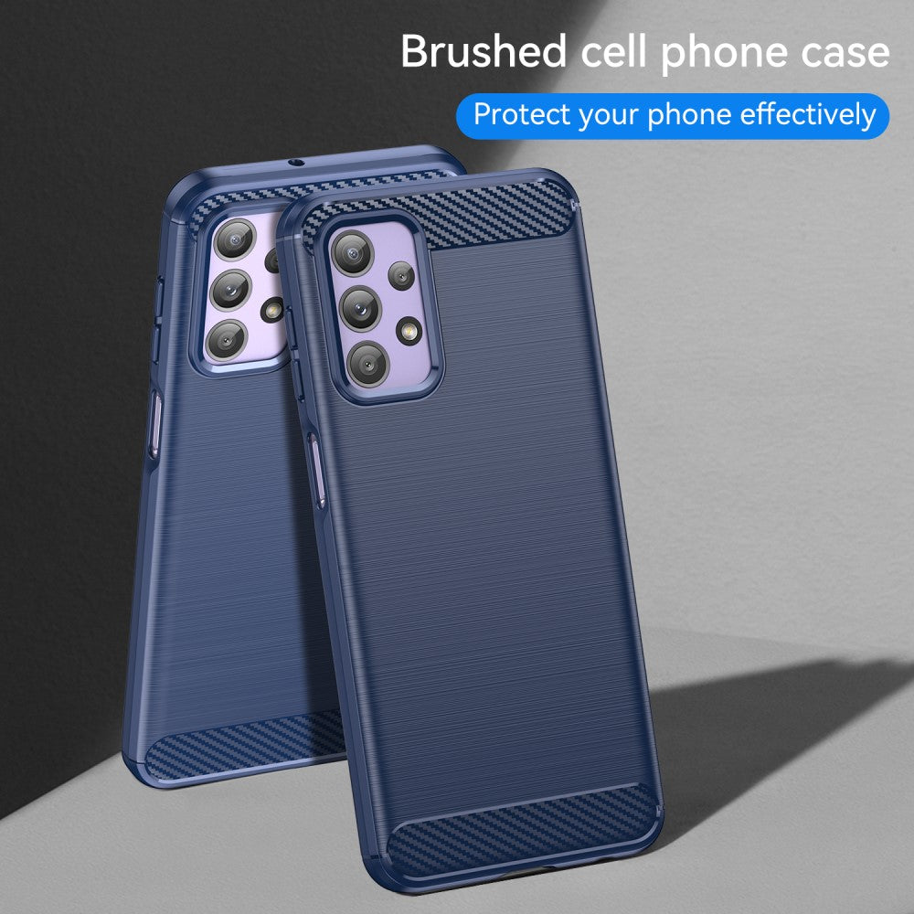 TPU Hülle für Samsung Galaxy A23 Carbon Fiber Skin Brushed Schutzcover Soft Case