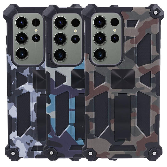 Outdoor Hülle für Samsung Galaxy S24 ULTRA Camouflage Shockproof PC Schutzcover