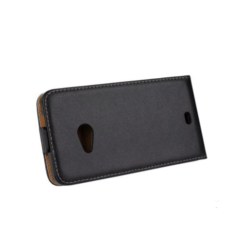 Flip Case für Nokia Lumia 535 Echt Leder Vertikal