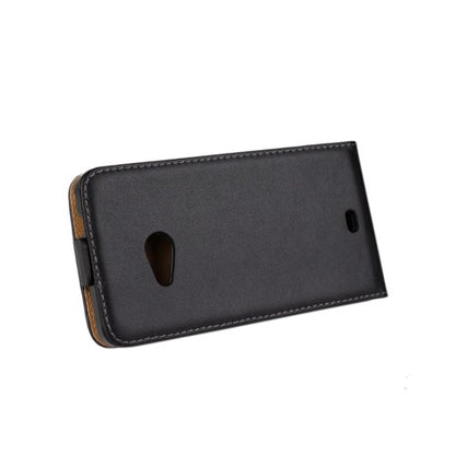 Flip Case für Nokia Lumia 535 Echt Leder Vertikal