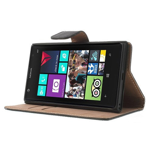 Wallet Case für Nokia Lumia 1020 Echt Leder Magnet