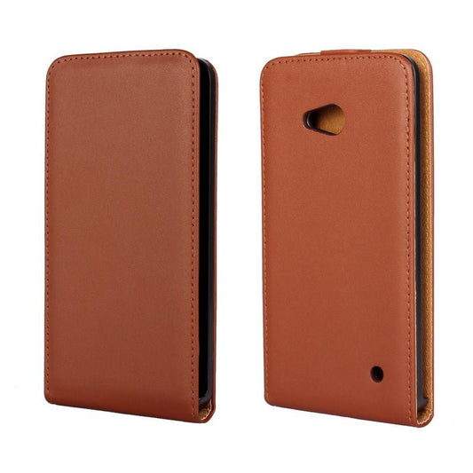 Flip Case für Microsoft Lumia 640 Genuine Split Echt Leder