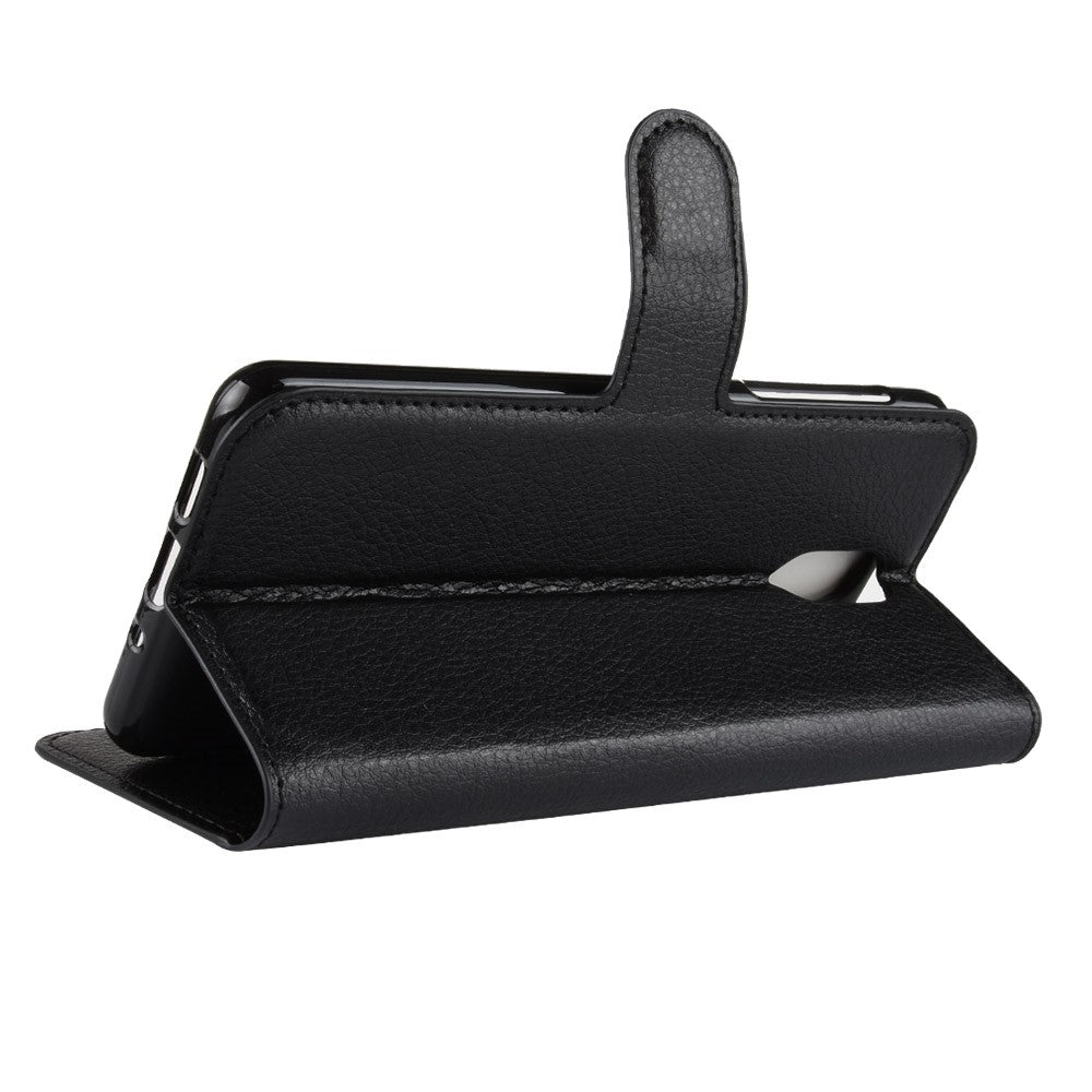 Wallet Case für Nokia 3.1 (2018) Litchi Grain Magnet Innenfach