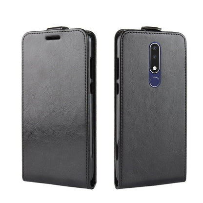Flip Case für Nokia 3.1 PLUS Crazy Horse Handy Tasche Swipe Card Slot