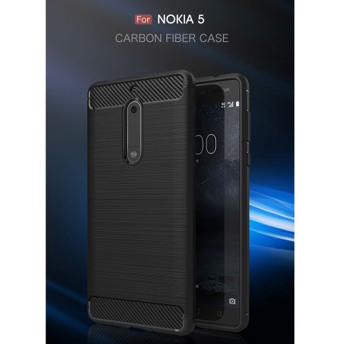 TPU Case für Nokia 5 Carbon Skin Brushed