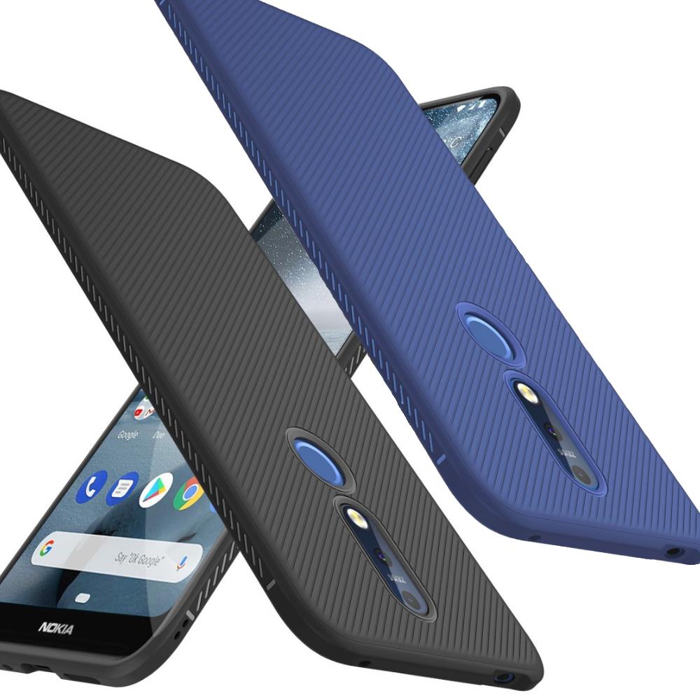 TPU Case für Nokia 4.2 Jazz Series Twill Texture Streifen Muster Hülle