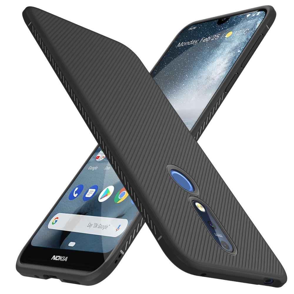 TPU Case für Nokia 4.2 Jazz Series Twill Texture Streifen Muster Hülle