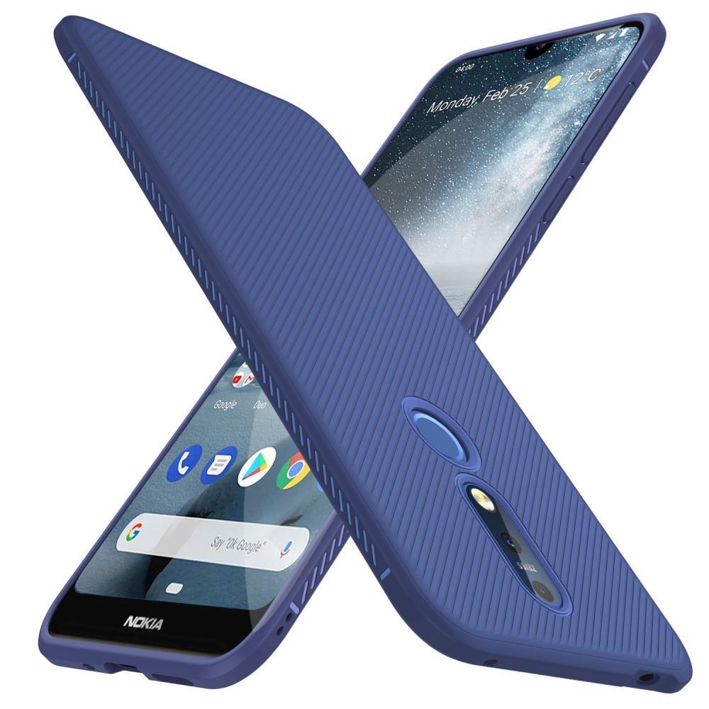 TPU Case für Nokia 4.2 Jazz Series Twill Texture Streifen Muster Hülle