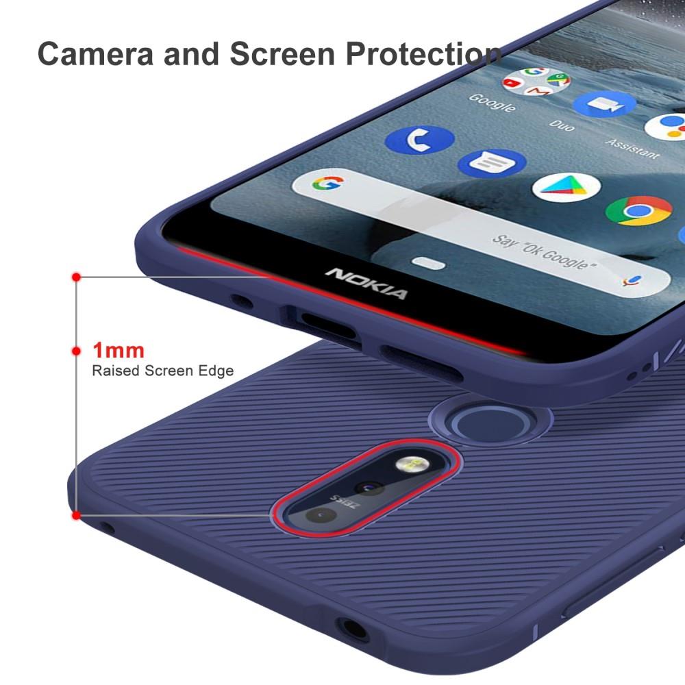 TPU Case für Nokia 4.2 Jazz Series Twill Texture Streifen Muster Hülle