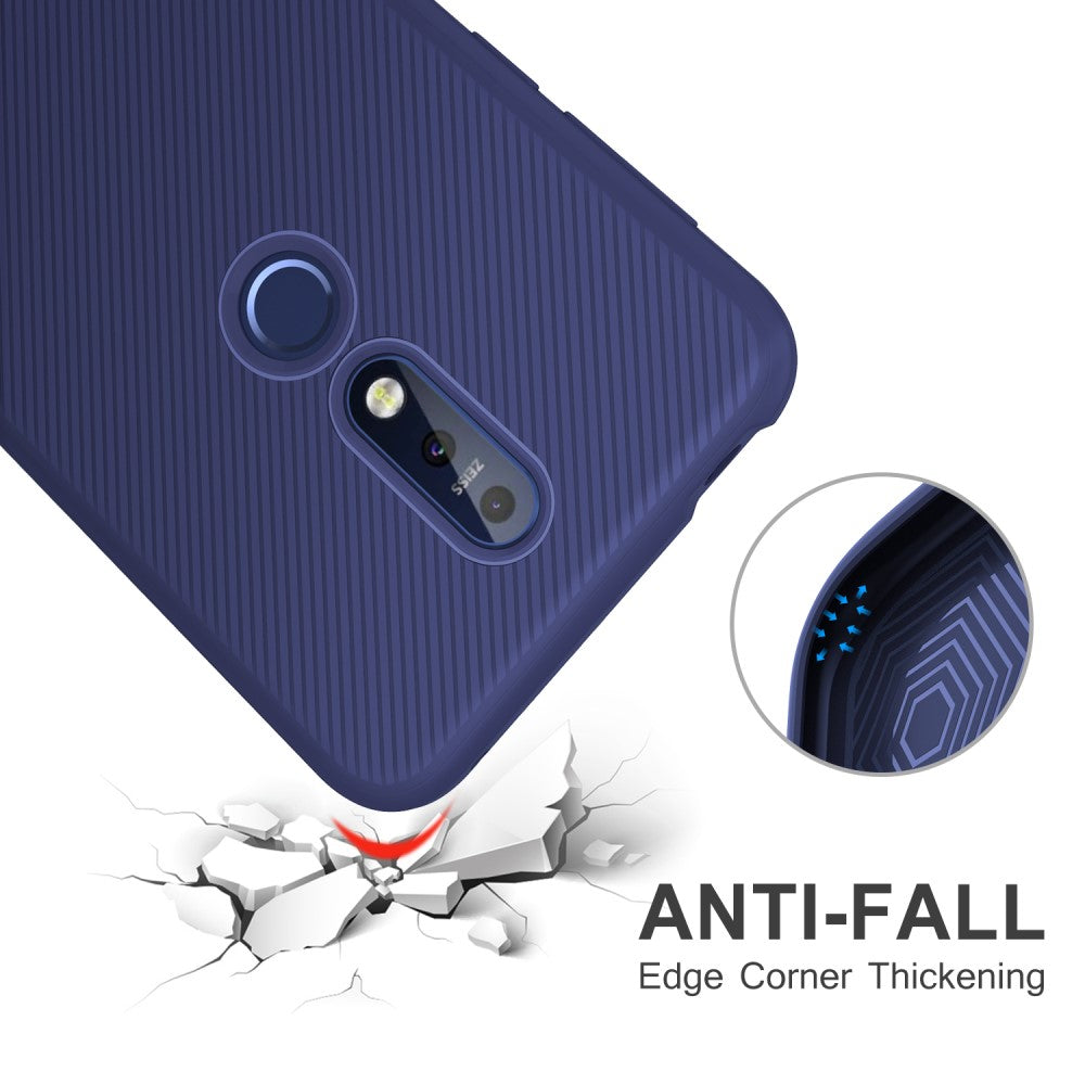 TPU Case für Nokia 4.2 Jazz Series Twill Texture Streifen Muster Hülle