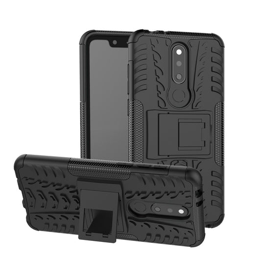 Outdoor Case für Nokia 5.1 PLUS Tire Rutschfest Kickstand