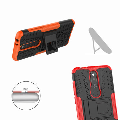 Outdoor Case für Nokia 5.1 PLUS Tire Rutschfest Kickstand
