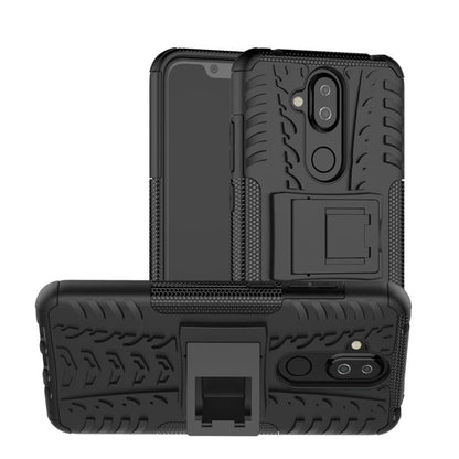 Outdoor Case für Nokia 8.1 Tire Rutschfest Reifen Profil Hülle