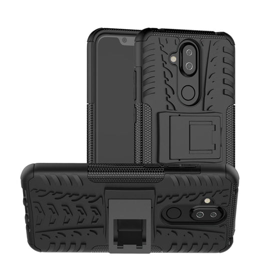 Outdoor Case für Nokia 8.1 Tire Rutschfest Reifen Profil Hülle