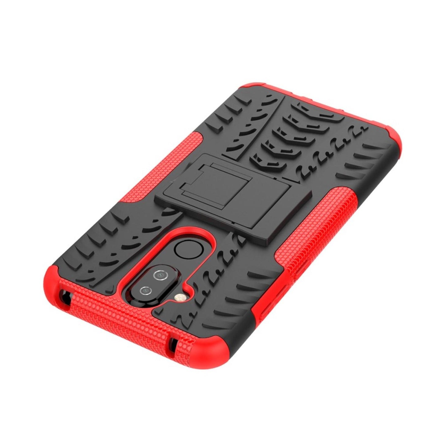 Outdoor Case für Nokia 8.1 Tire Rutschfest Reifen Profil Hülle