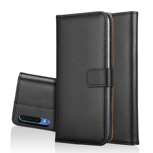 Wallet Case für Huawei P30 Genuine Split Echt Leder Tasche