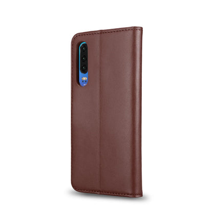 Wallet Case für Huawei P30 Genuine Split Echt Leder Tasche