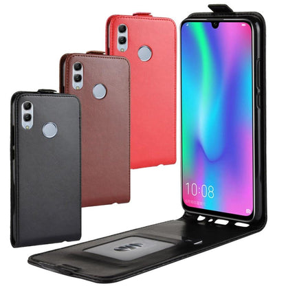 Flip Case für Huawei P SMART 2019 Crazy Horse Handy Tasche Card Slot