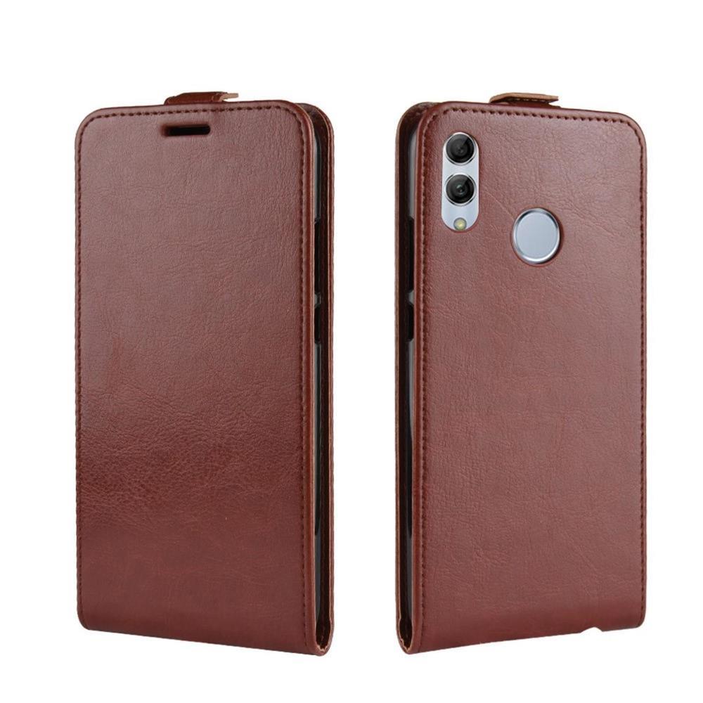 Flip Case für Huawei P SMART 2019 Crazy Horse Handy Tasche Card Slot