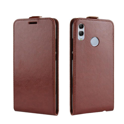 Flip Case für Huawei P SMART 2019 Crazy Horse Handy Tasche Card Slot
