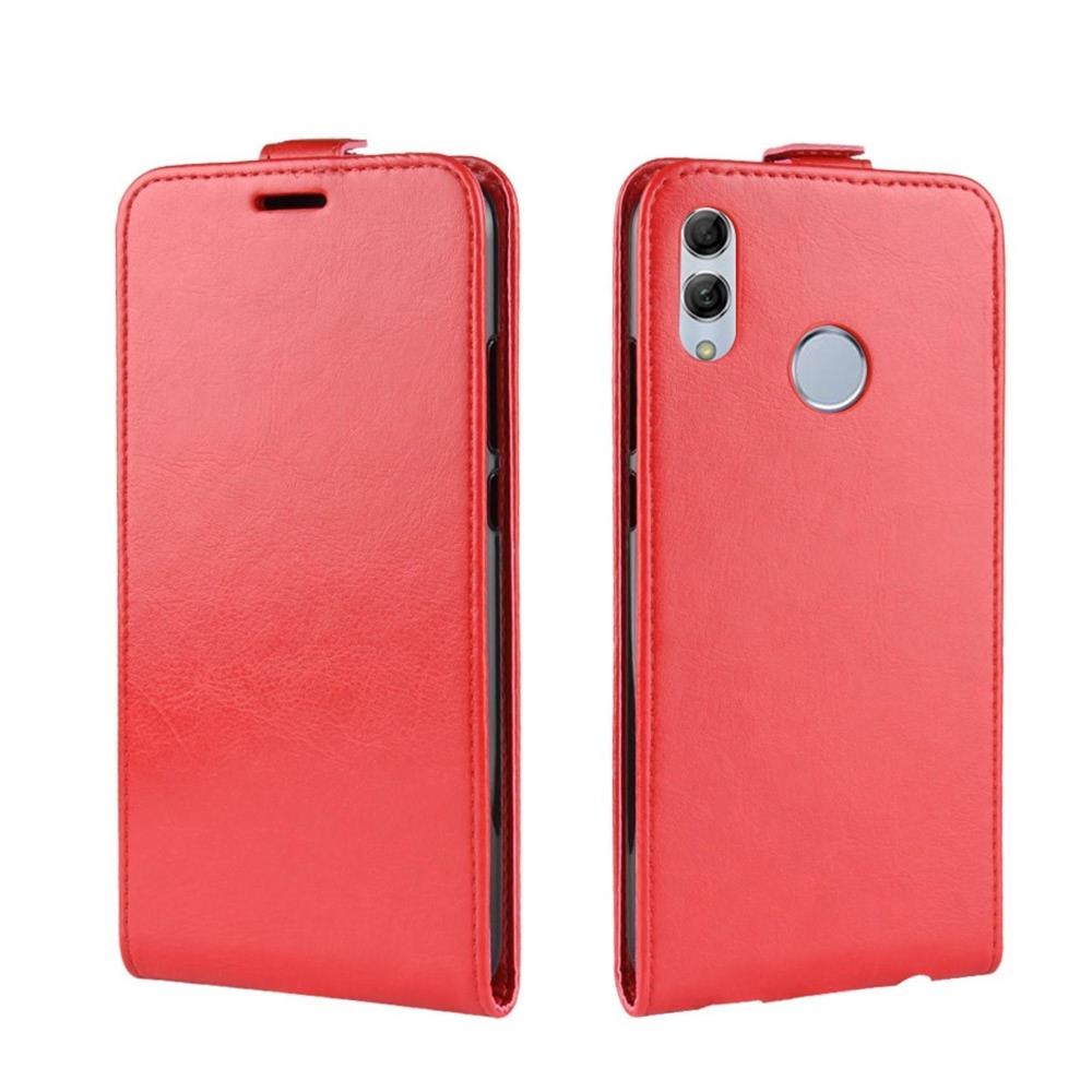 Flip Case für Huawei P SMART 2019 Crazy Horse Handy Tasche Card Slot