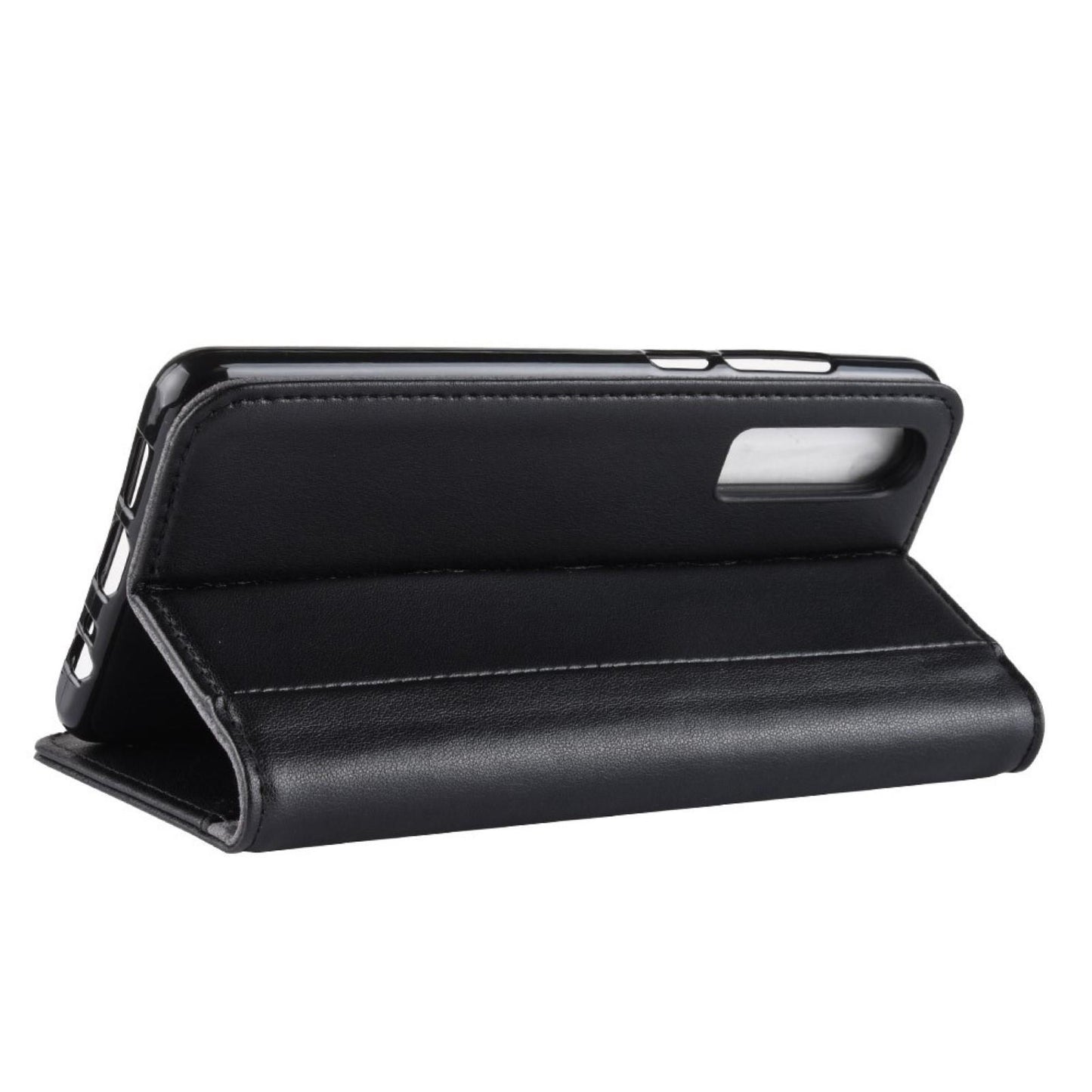 Wallet Case für Huawei P30 Echt Leder Innenfach Handy Tasche