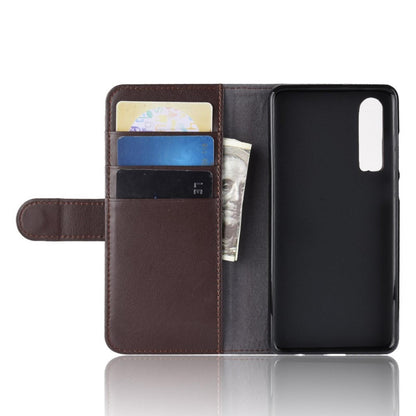 Wallet Case für Huawei P30 Echt Leder Innenfach Handy Tasche