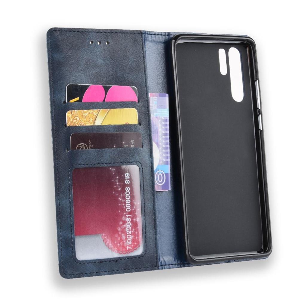 Wallet Case für Huawei P30 PRO Vintage Karo Handy Tasche Magnet
