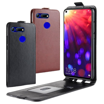 Flip Case für Huawei Honor View 20 Crazy Horse Handy Tasche Card Slot