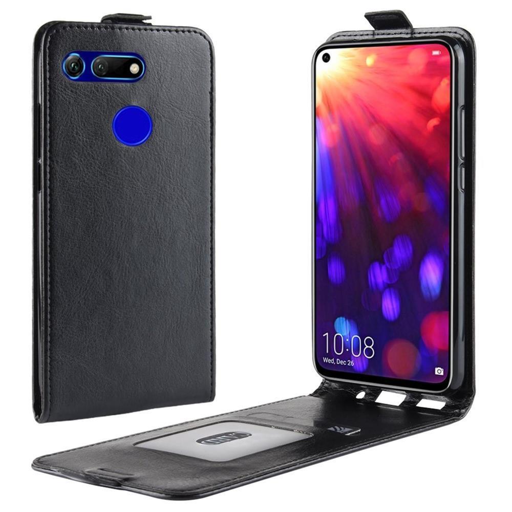 Flip Case für Huawei Honor View 20 Crazy Horse Handy Tasche Card Slot