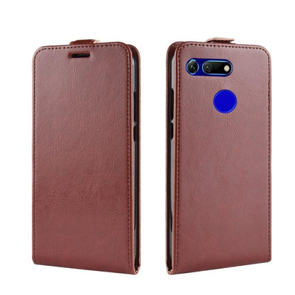 Flip Case für Huawei Honor View 20 Crazy Horse Handy Tasche Card Slot
