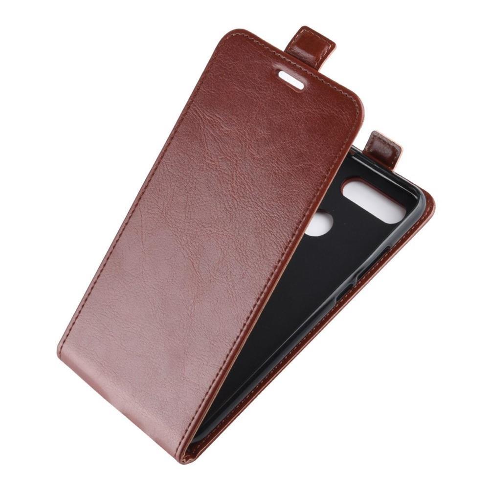 Flip Case für Huawei Honor View 20 Crazy Horse Handy Tasche Card Slot