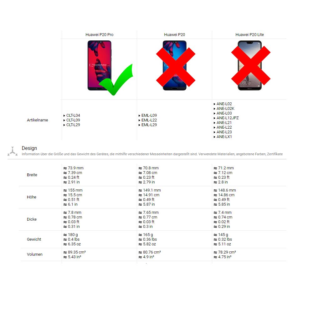 Wallet Case für Huawei P20 PRO Smart Magnetic Handy Tasche