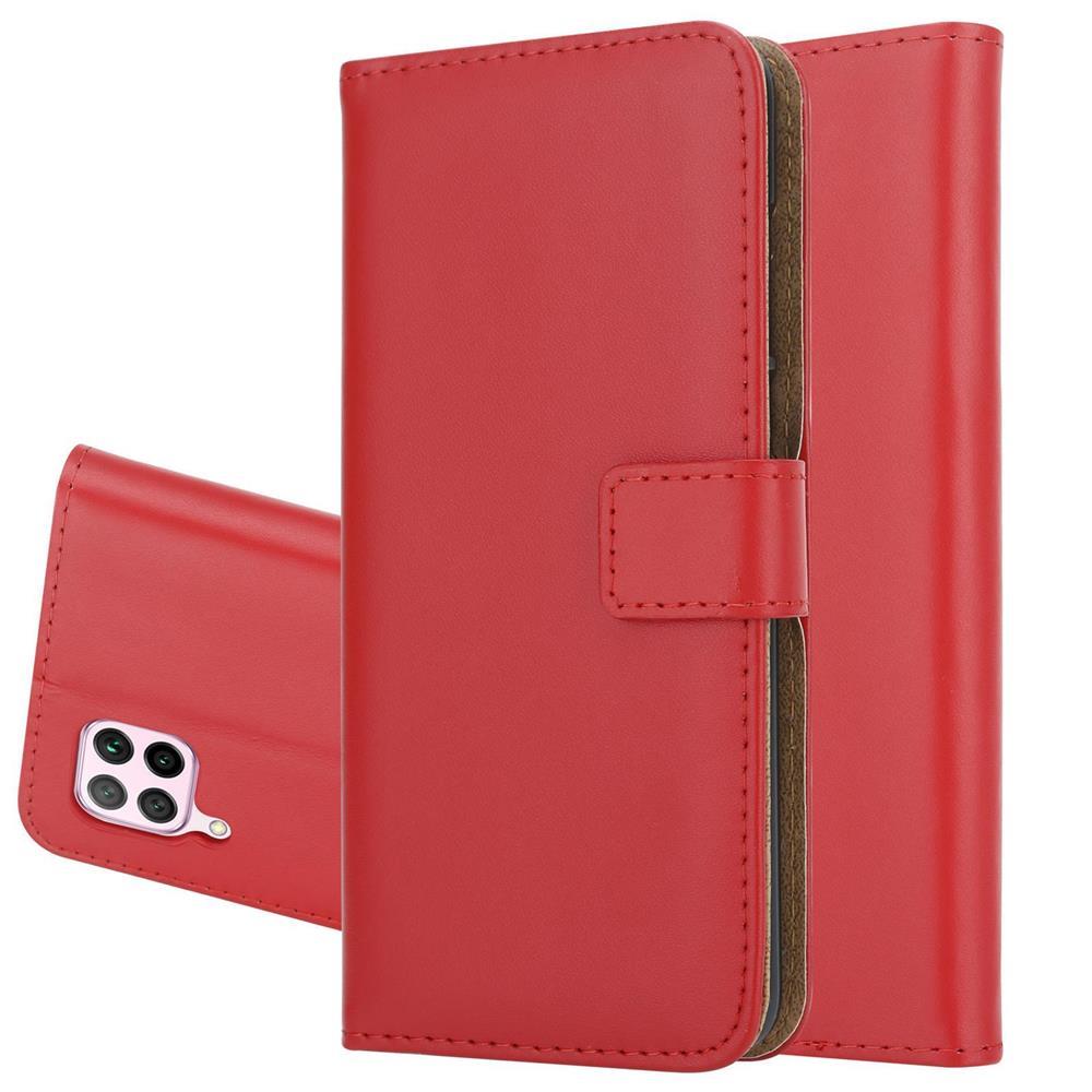 Wallet Case für Huawei P40 LITE Genuine Split Echt Leder Handy Tasche