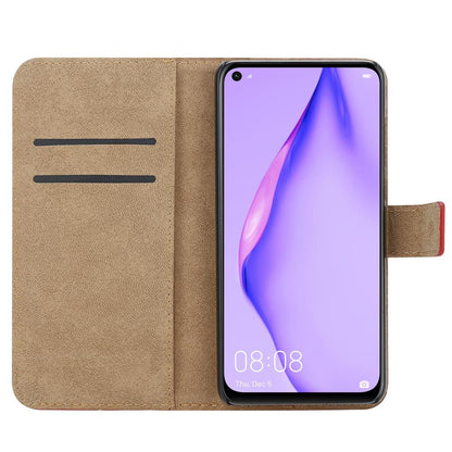 Wallet Case für Huawei P40 LITE Genuine Split Echt Leder Handy Tasche