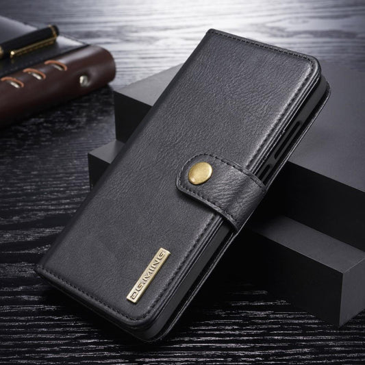 DG.MING Wallet Case für Huawei P30 Echt Leder Handy Tasche 2in1 Hülle Klapp Etui