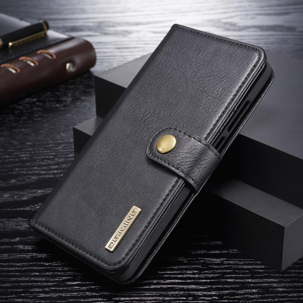DG.MING Wallet Case für Huawei P30 Echt Leder Handy Tasche 2in1 Hülle Klapp Etui