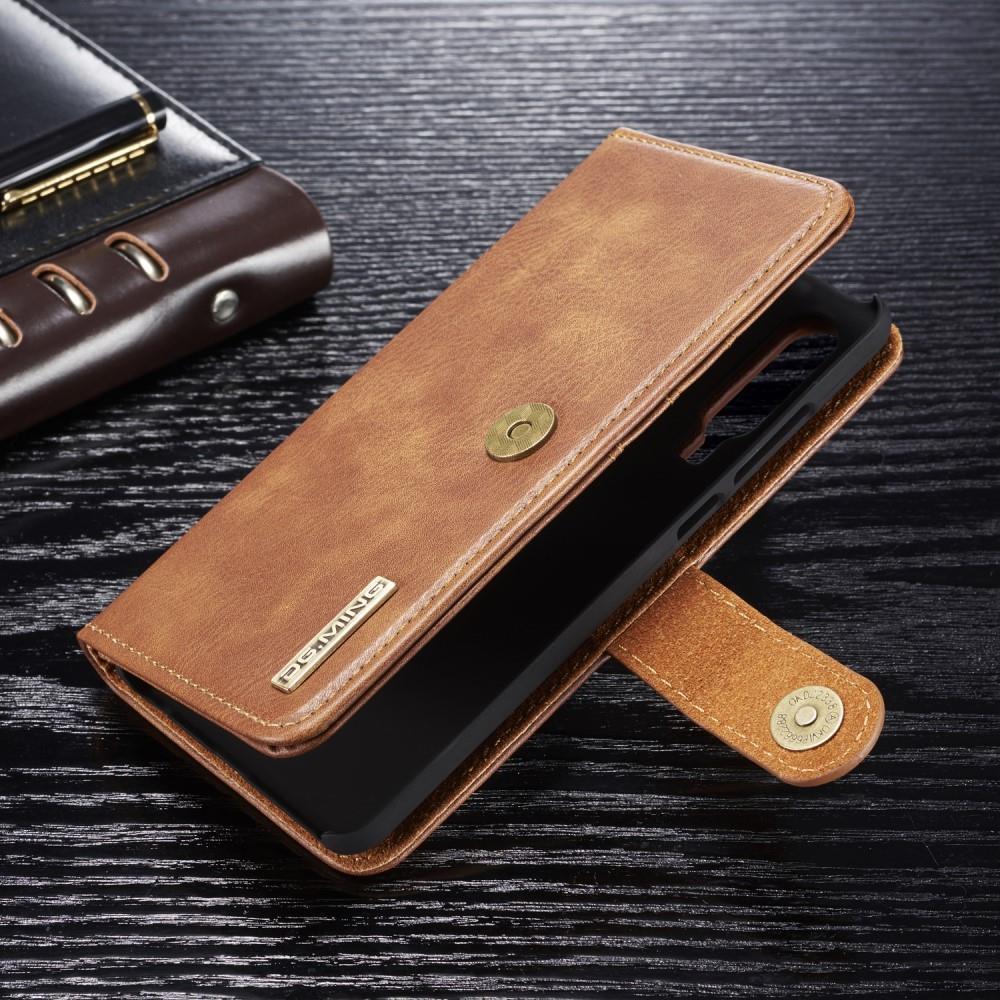 DG.MING Wallet Case für Huawei P30 Echt Leder Handy Tasche 2in1 Hülle Klapp Etui