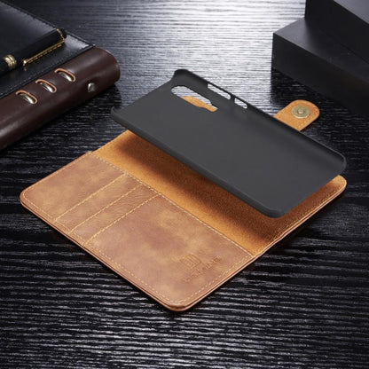 DG.MING Wallet Case für Huawei P30 Echt Leder Handy Tasche 2in1 Hülle Klapp Etui