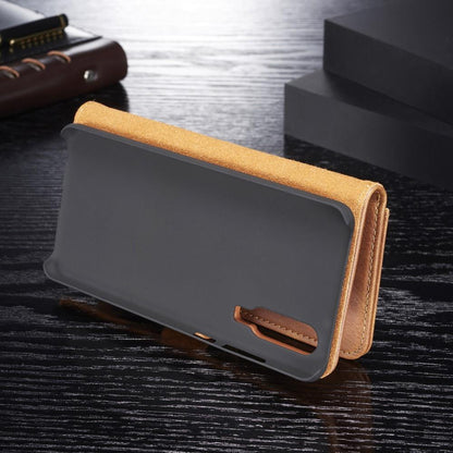 DG.MING Wallet Case für Huawei P30 Echt Leder Handy Tasche 2in1 Hülle Klapp Etui