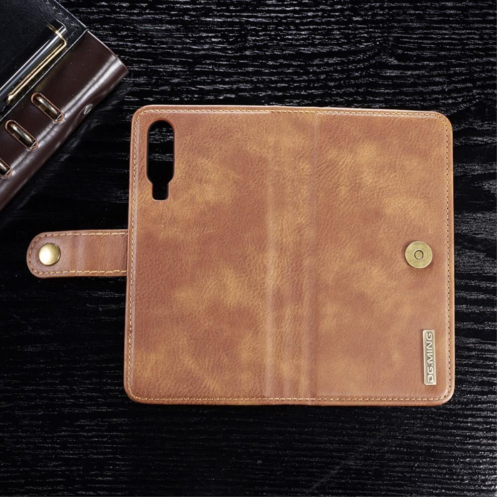DG.MING Wallet Case für Huawei P30 Echt Leder Handy Tasche 2in1 Hülle Klapp Etui