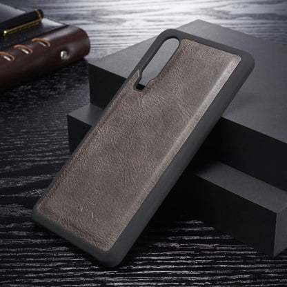 DG.MING Wallet Case für Huawei P30 Echt Leder Handy Tasche 2in1 Hülle Klapp Etui
