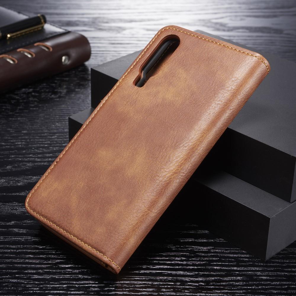 DG.MING Wallet Case für Huawei P30 Echt Leder Handy Tasche 2in1 Hülle Klapp Etui