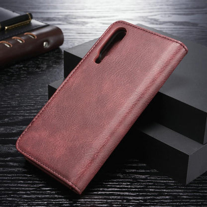 DG.MING Wallet Case für Huawei P30 Echt Leder Handy Tasche 2in1 Hülle Klapp Etui